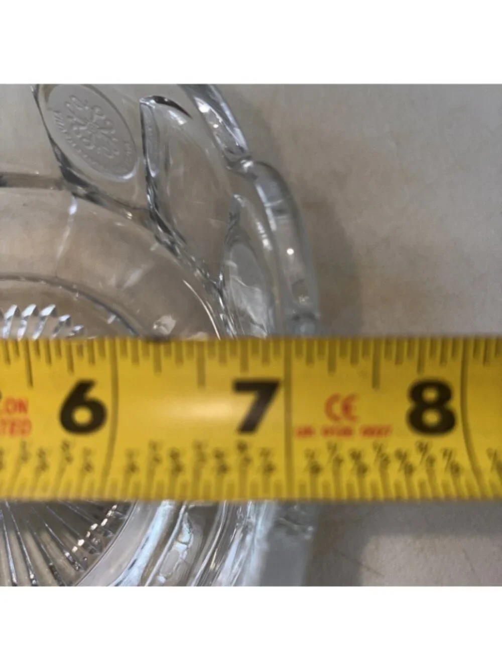 Vintage Fostoria Liberty Coin Round Clear Bowl-7.25” Diameter-No Chips!